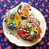 candy topped cupcake