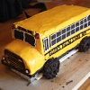 school bus cake