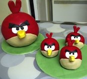 angry bird cake