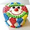 1st birthday clown smash cake