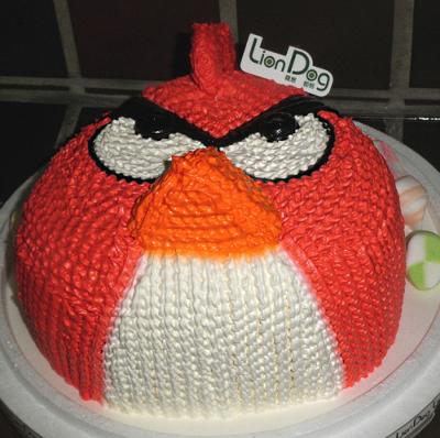 Angry Birds Cake on Here S A Neat Red Angry Birds Cake Idea   A Round Cake With The Face