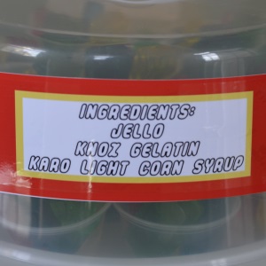 lego gummies label