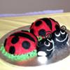 Small Ladybug Cakes